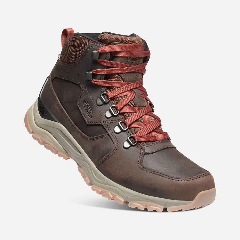 Botas de Seguridad Keen Mexico Rojos/Marrom - Hombre Innate Cuero Waterproof - YG1859736